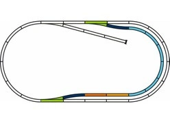 Zestaw torów A-Gleis z podsypką - PIKO 55321