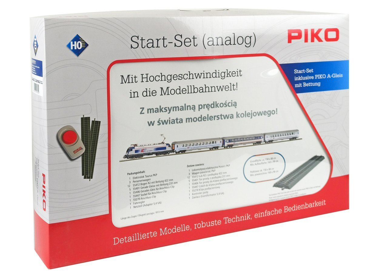 Zestaw Startowy Osobowy Elektrowóz Husarz - Piko 97931