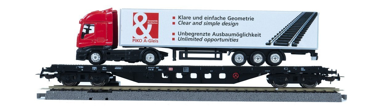  Piko-57177 Zestaw Startowy Elektrowóz Taurus OBB + 3 wagony towarowe tory na podsypce